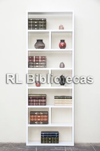 biblioteca con estantes partidos 3